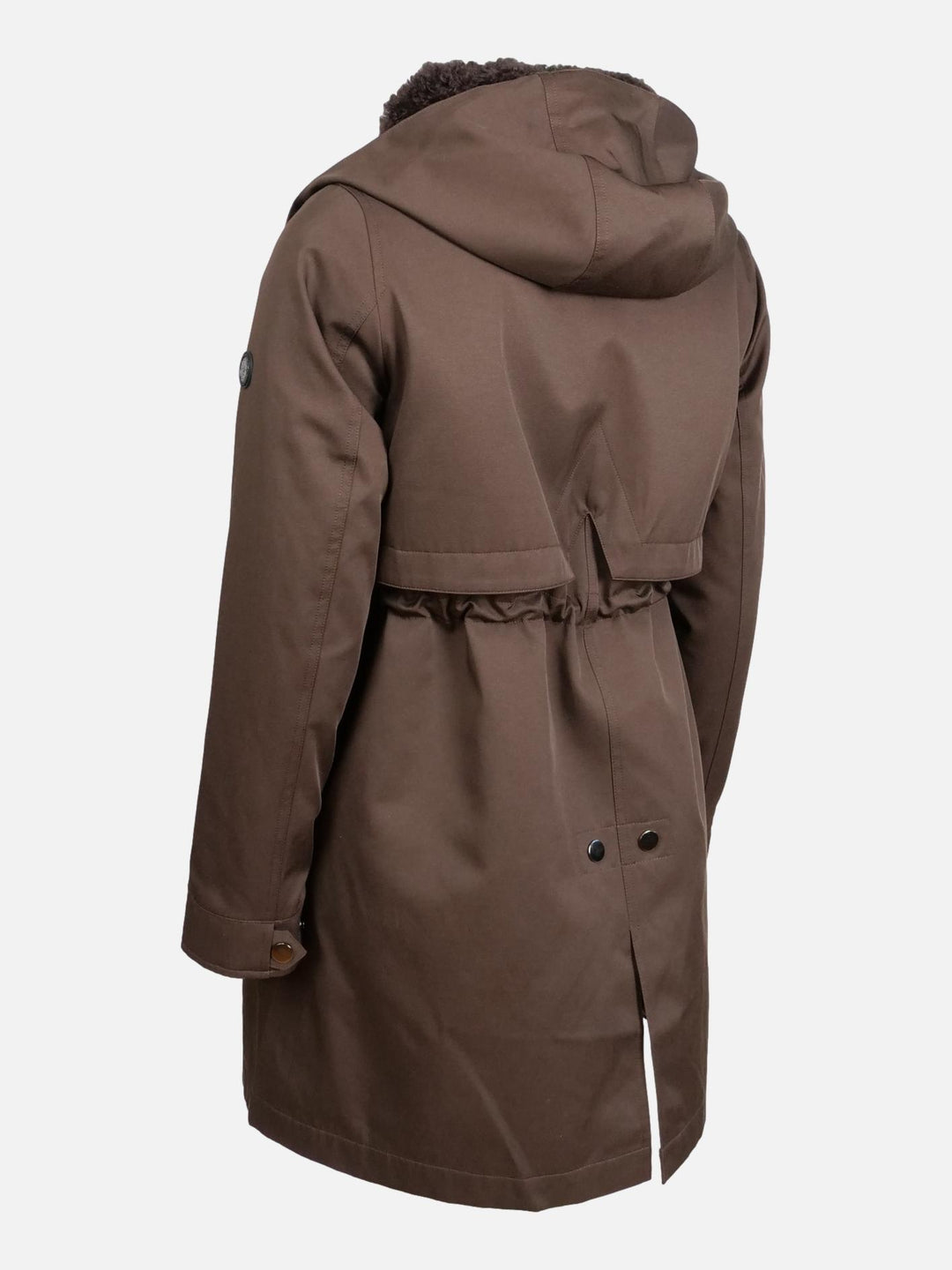 Haagnau, 87 cm. - Textiel jack - Dames - Bruin