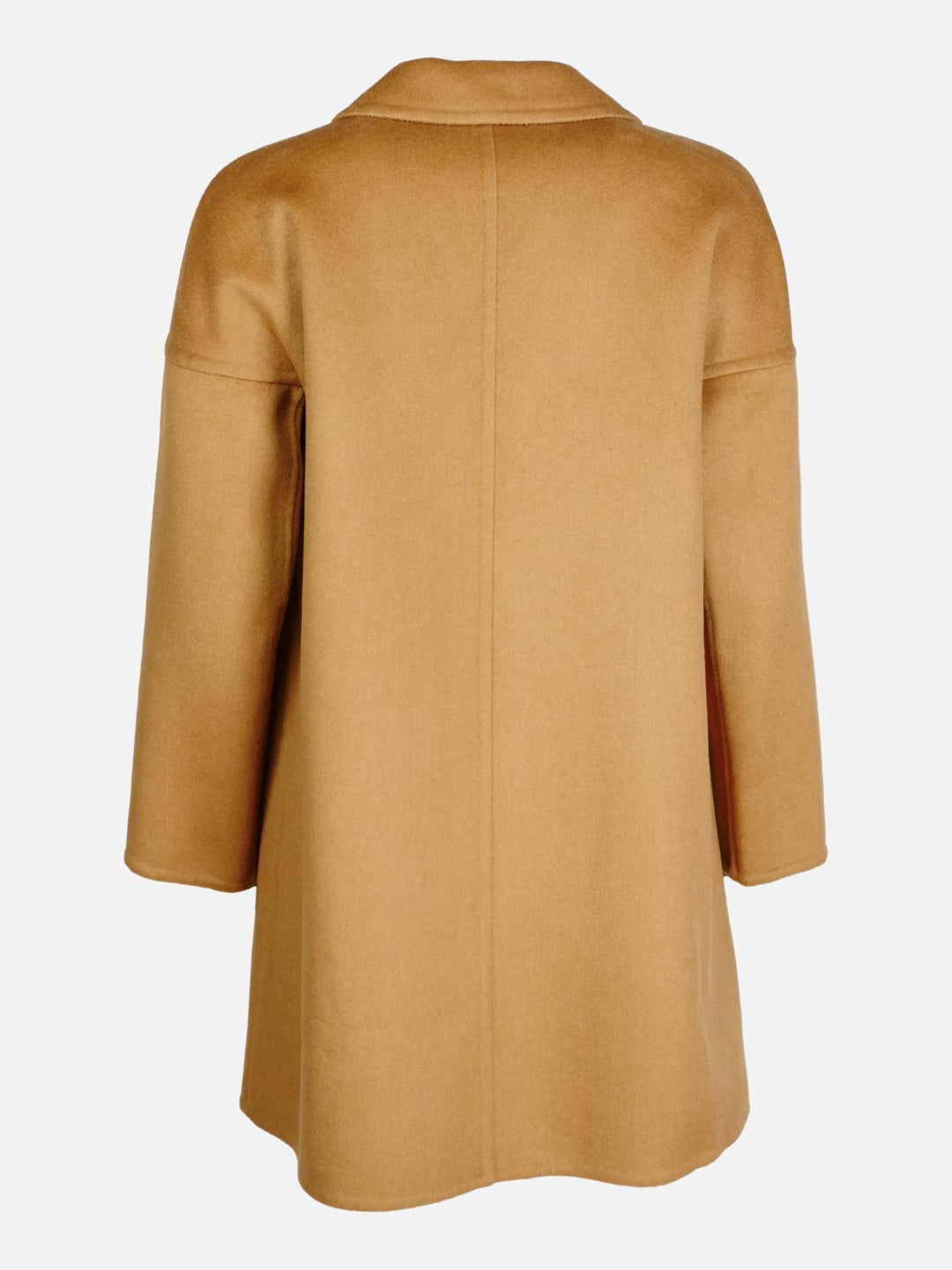 Heda, 85 cm. - Kraag - Wollen jasje - Dames - Camel