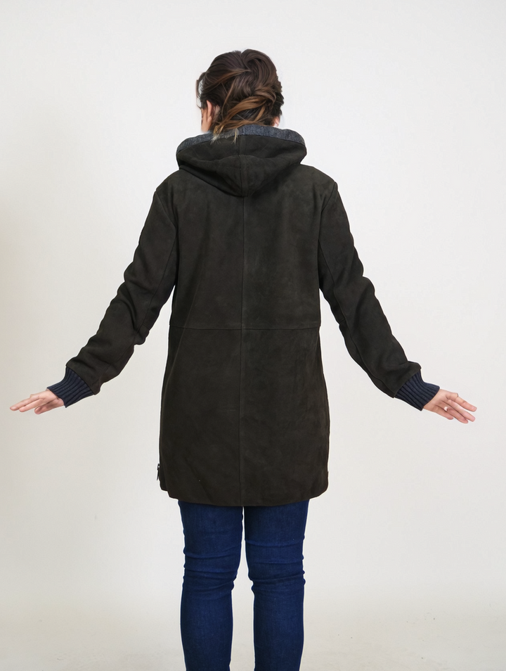 Harper, 78 cm. - Geitensuède - Dames - Antraciet