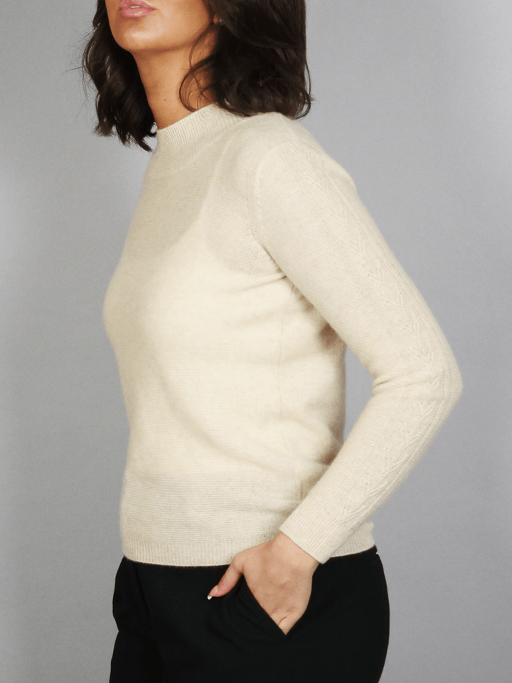 Maglia MKI - 100% Cashmere - Accessori - Beige Chiaro