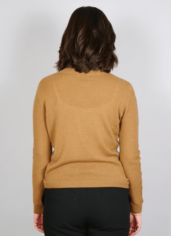 MKI Trui - 100% Kasjmier - Dames - Donker Camel