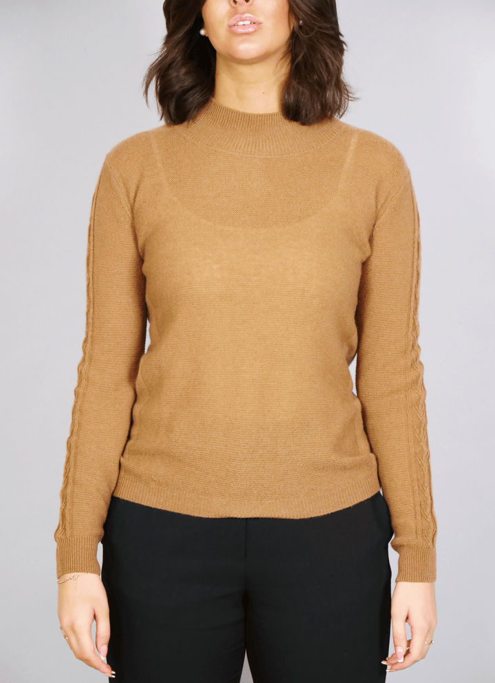 MKI Trui - 100% Kasjmier - Dames - Donker Camel