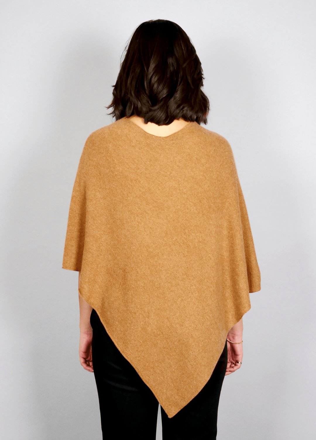 SY-24001 Poncho - 100% Cashmere - Cashew
