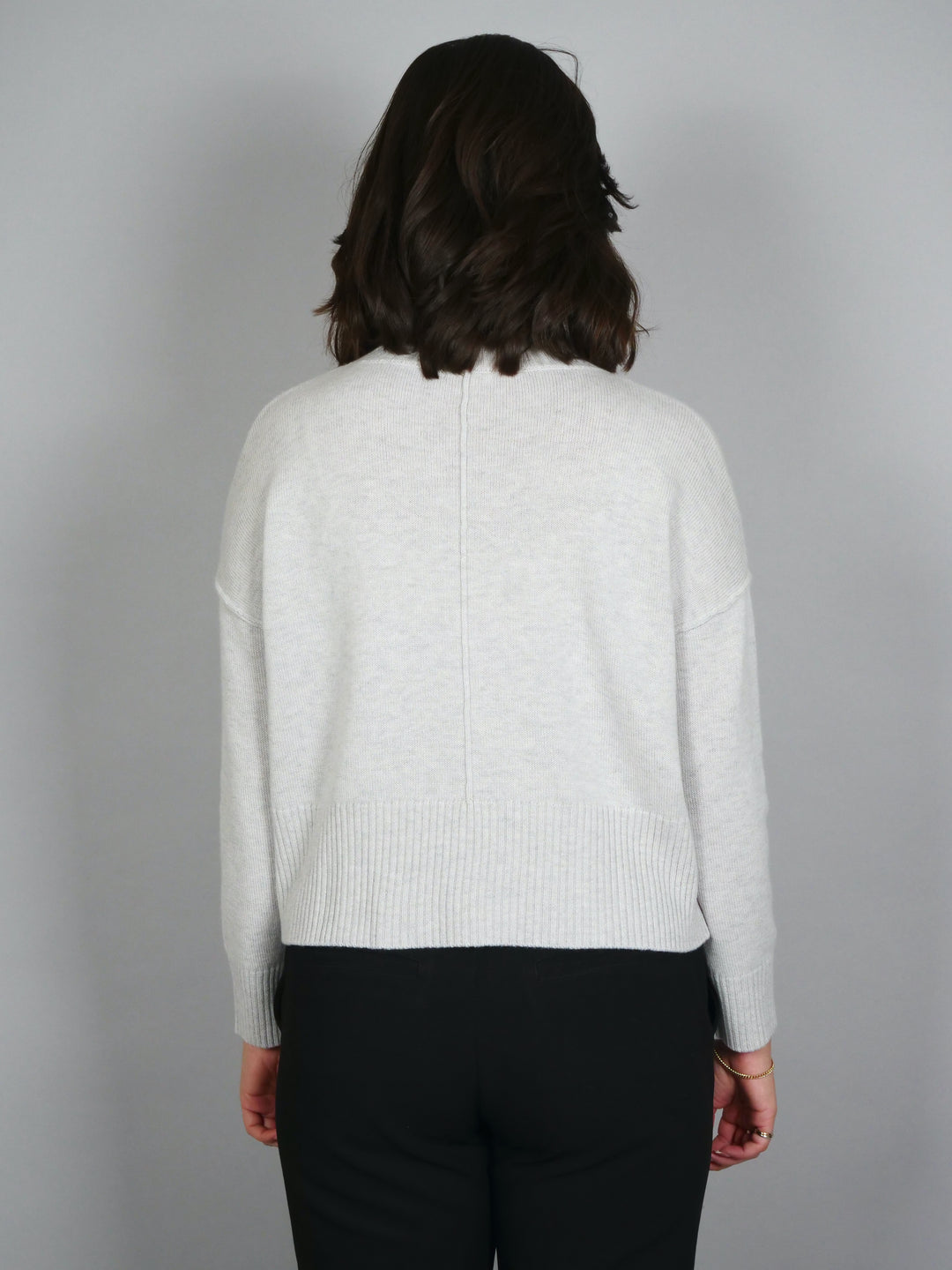 SY-23080 Jersey - 100% Lana - Mujer - Gris Claro