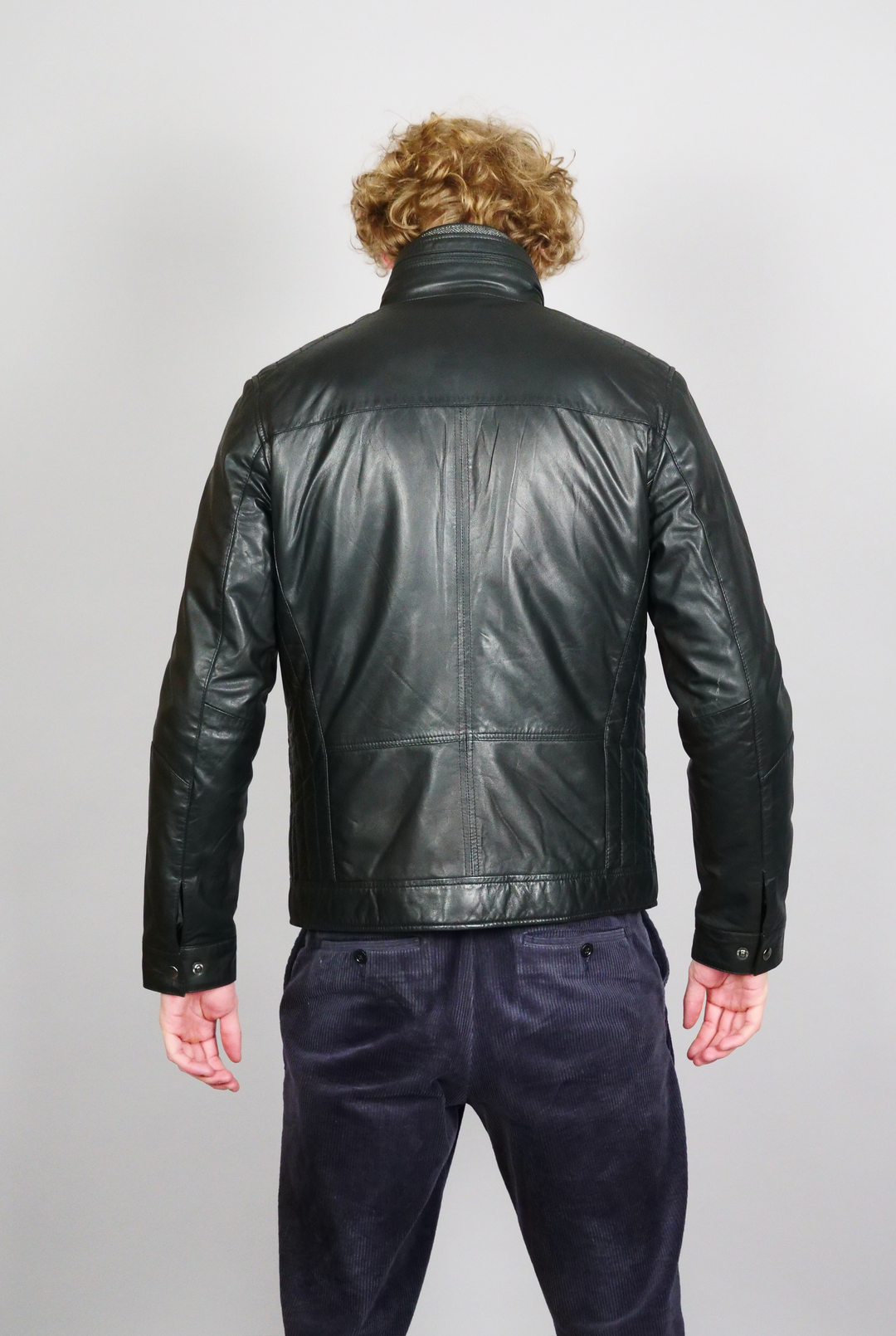 Smart - Lam Malli Leer - Heren - Zwart
