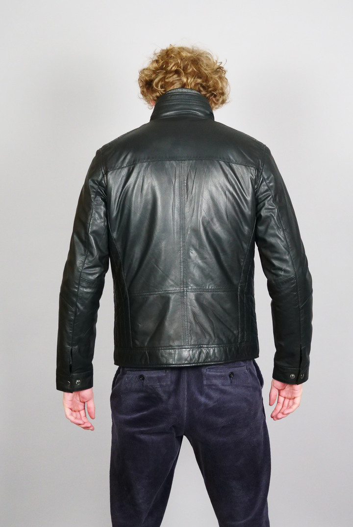 Smart - Lam Malli Leer - Heren - Zwart