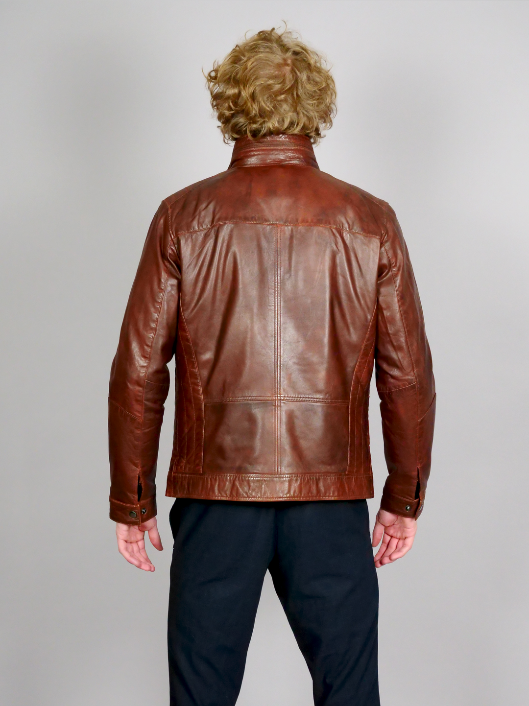 Smart - Nahkatakki - Mies - Copper Brown