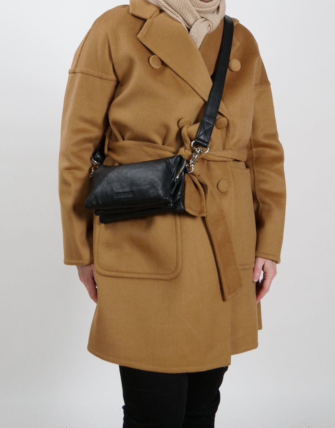PF-01 Bag Sheep Leather - Accesories Black