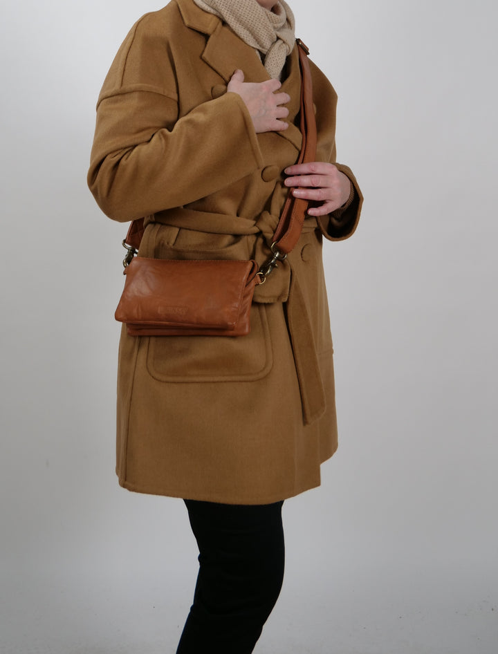 PF-01 Taske - Fårelæder - Tilbehør - Cognac