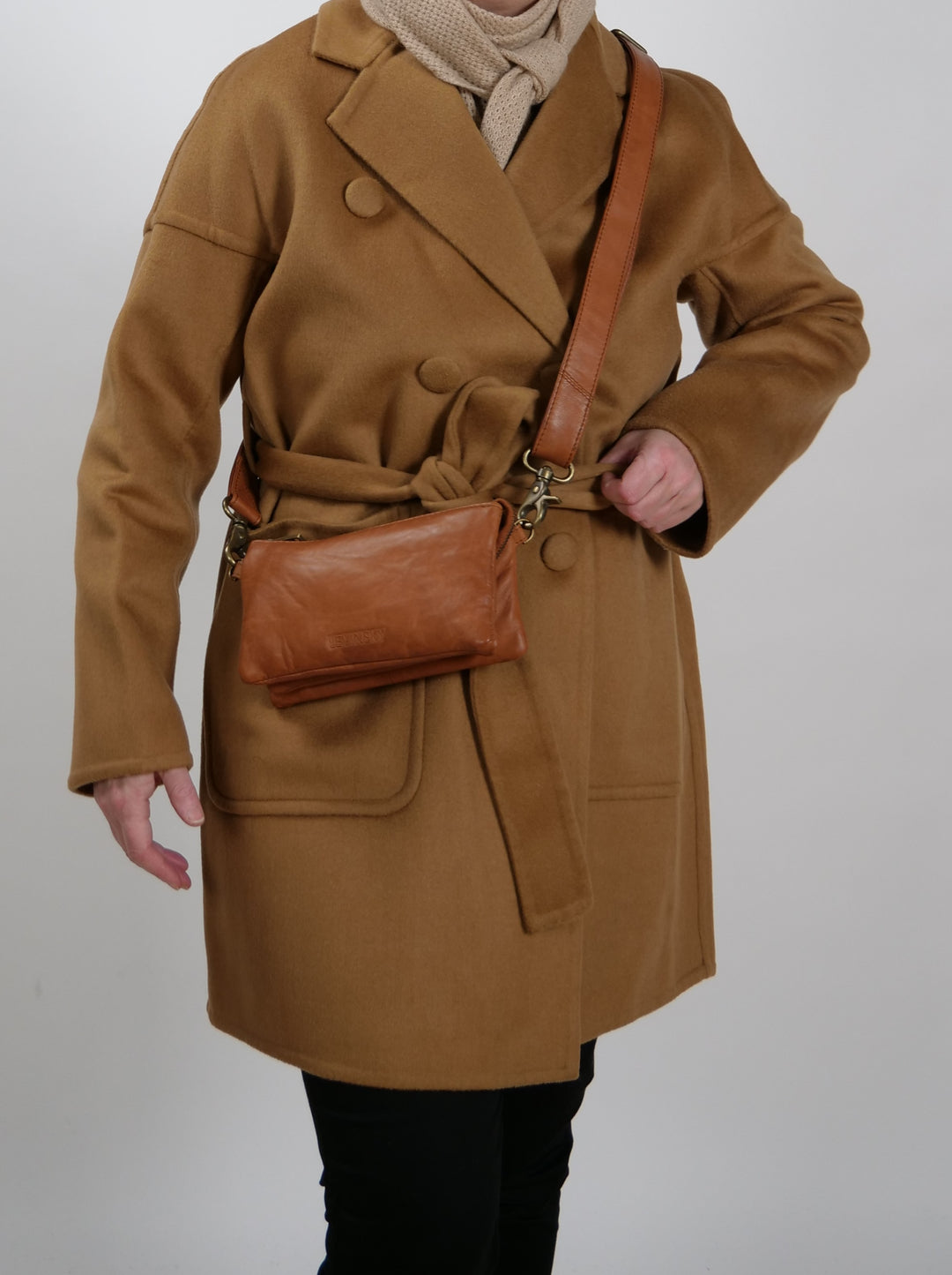 PF-01 Taske - Fårelæder - Tilbehør - Cognac