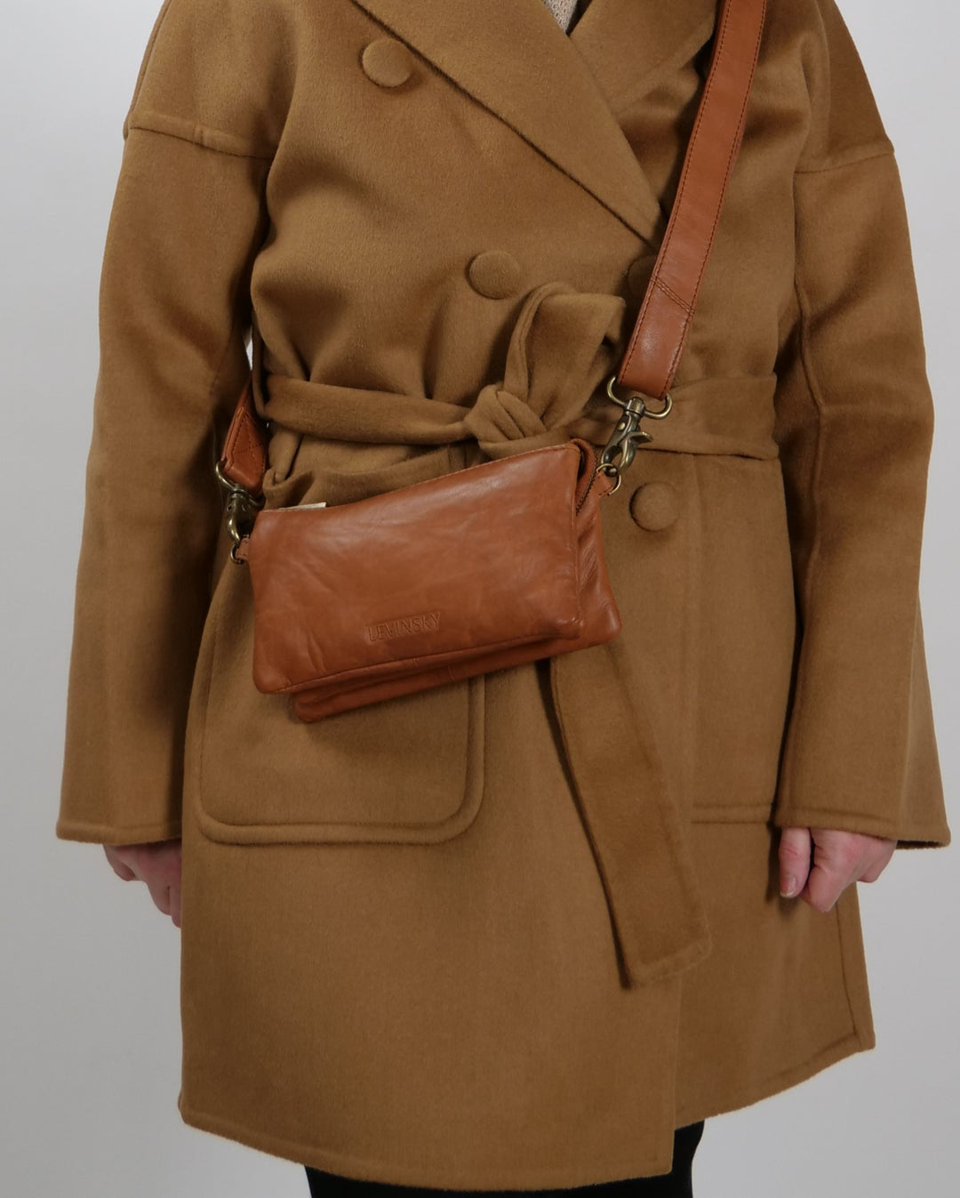 PF-01 Taske - Fårelæder - Tilbehør - Cognac