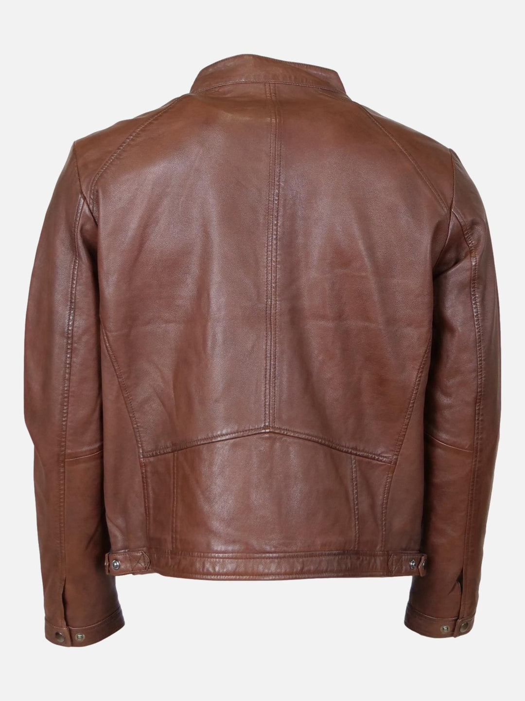 Ísílio, 62 cm. - Colarinho - Couro Napa Polonês de Cordeiro -Homem - Marrom Cobre