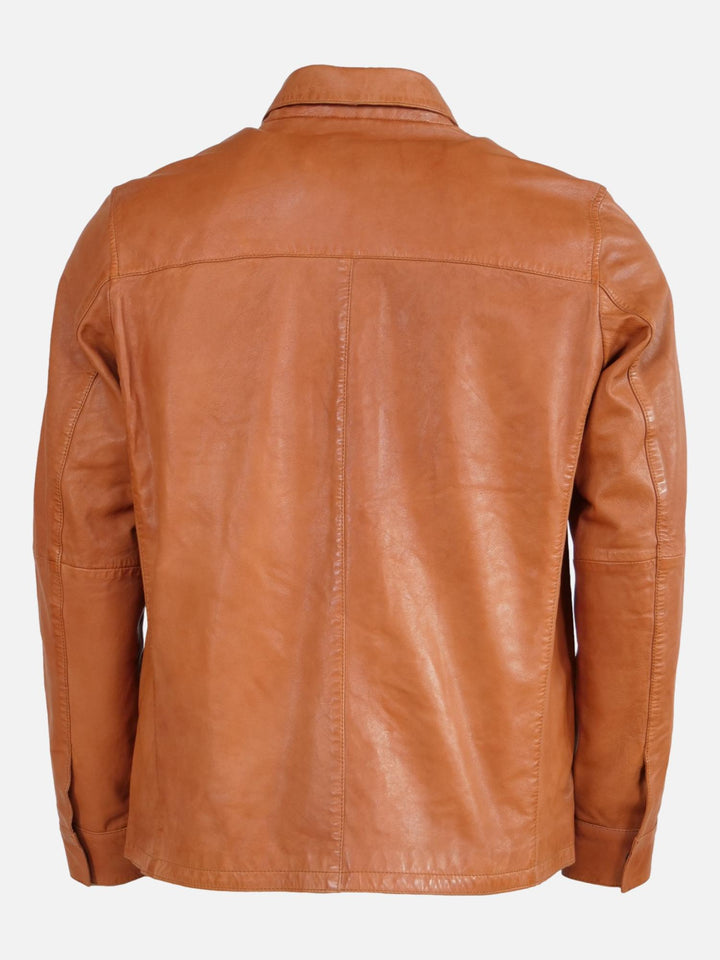Ian, 70 cm. - Lamsleer - Heren - Cognac