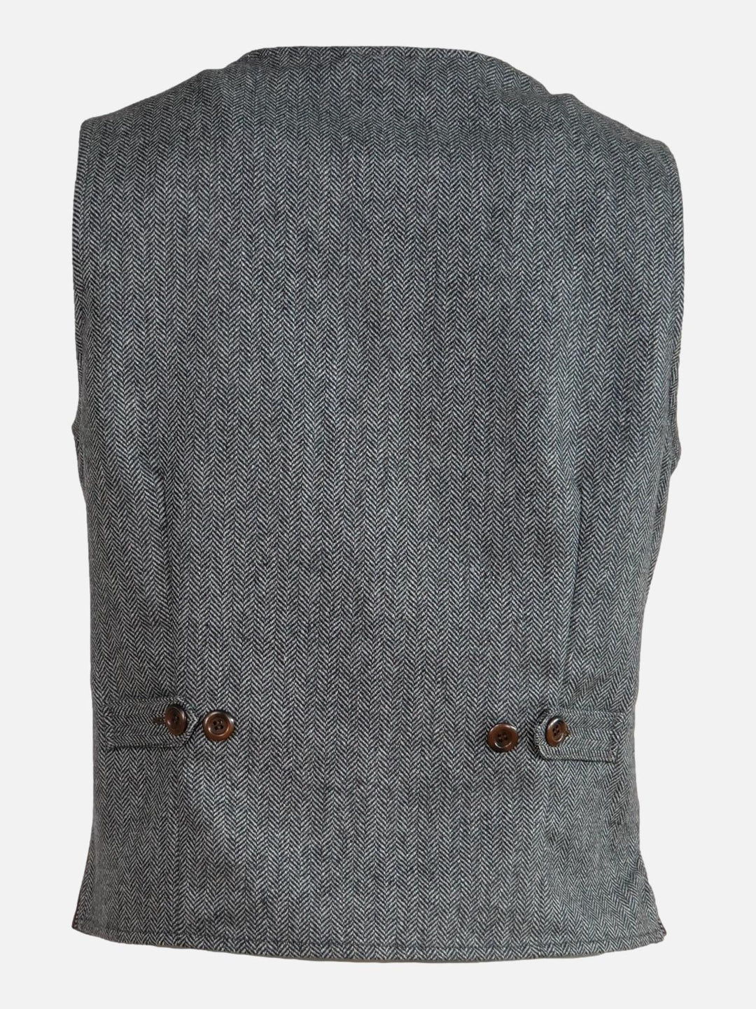 Chaleco Renzo, 60 cm. - Piel Ante Cabra - Hombre - Tabaco