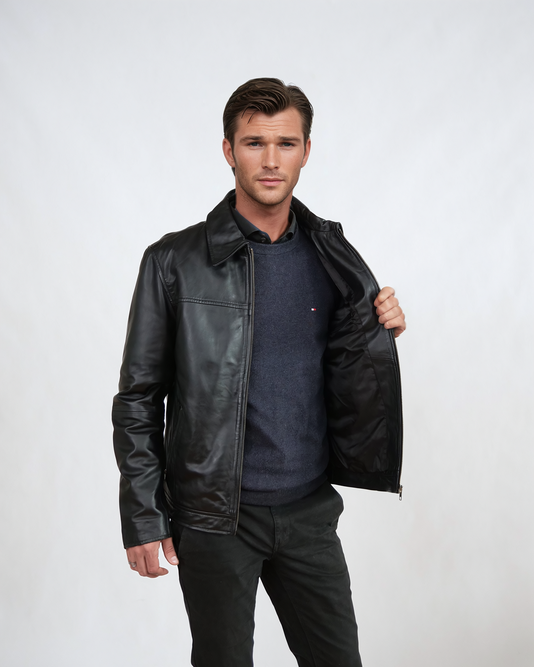 Vanger 64 cm. - Lam - Kvinder - Sort