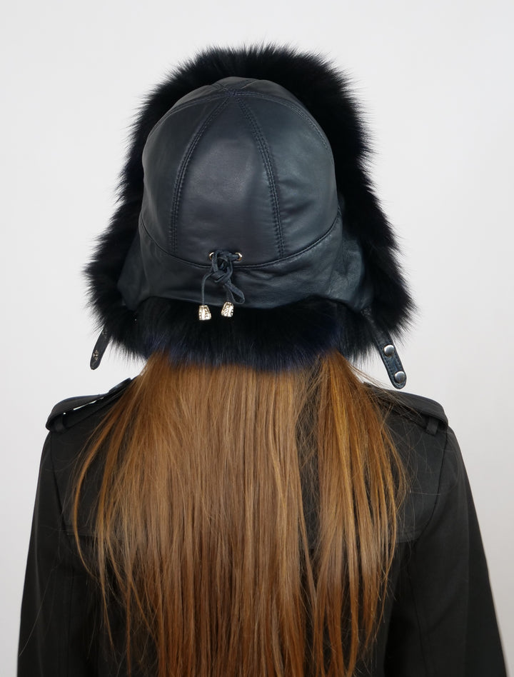 202 Fox Trapper Hat - Fox - Accessoires - Donkerblauw