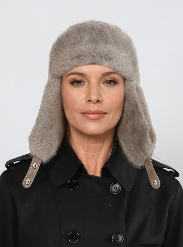 714 Mink Trapper Hat - Mink - Aukabúnaður - Silfurblár
