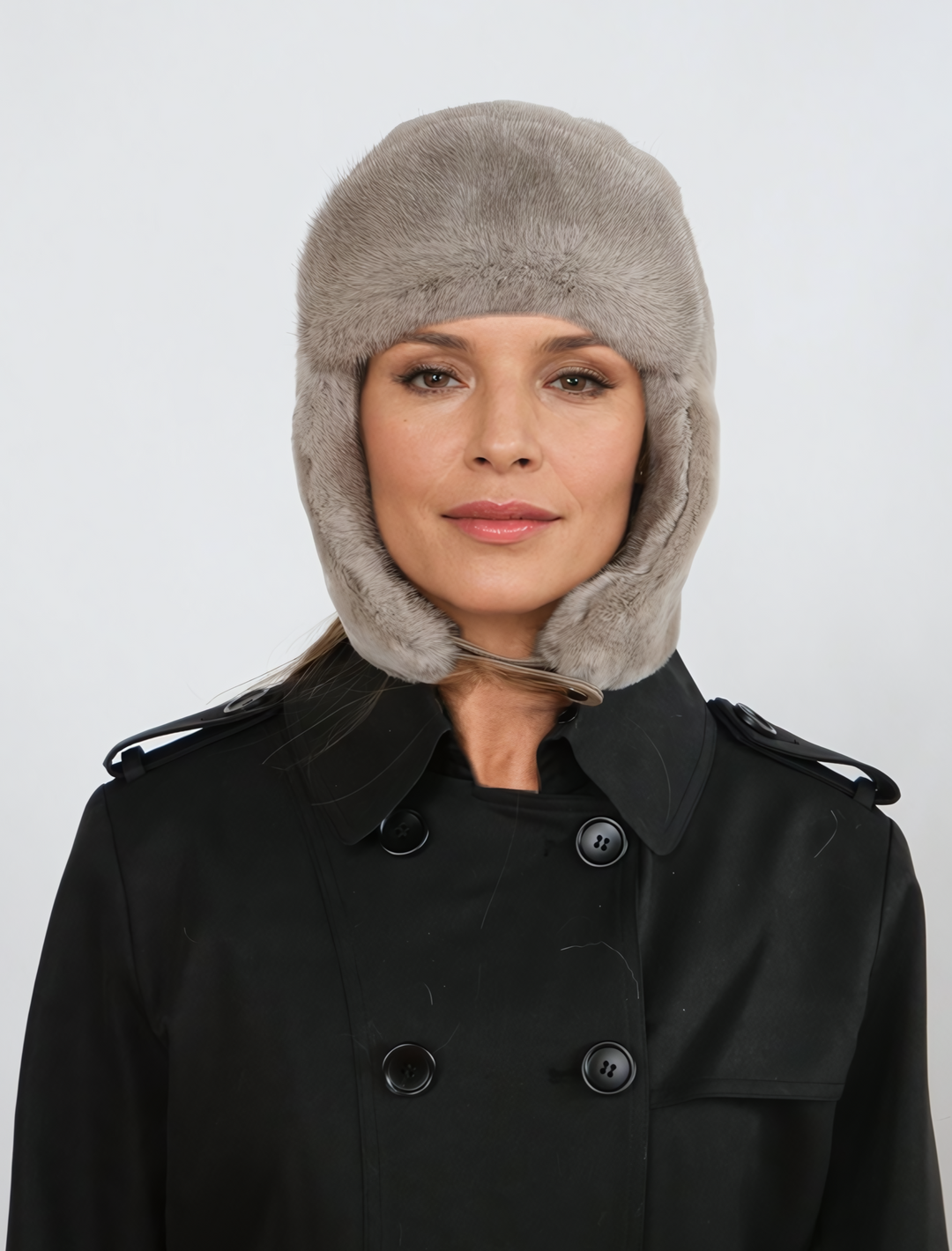 714 Mink Trapper Hat - Mink - Aukabúnaður - Silfurblár