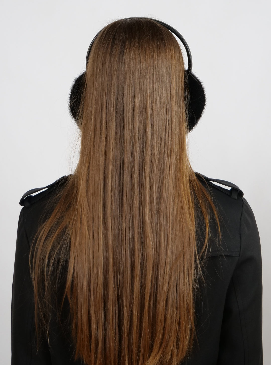 HL9E002 Mink oorkappen - Mink - Accessoires - Zwart