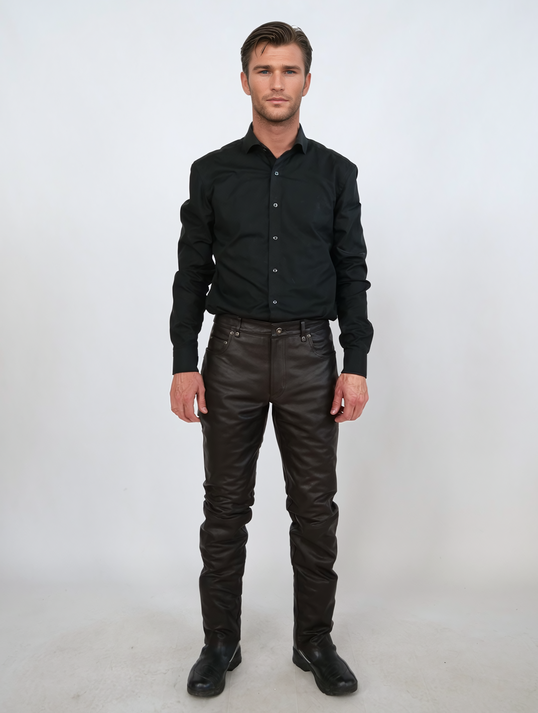 Jack Byxa - Lamm Skipper Läder - Man - Brun