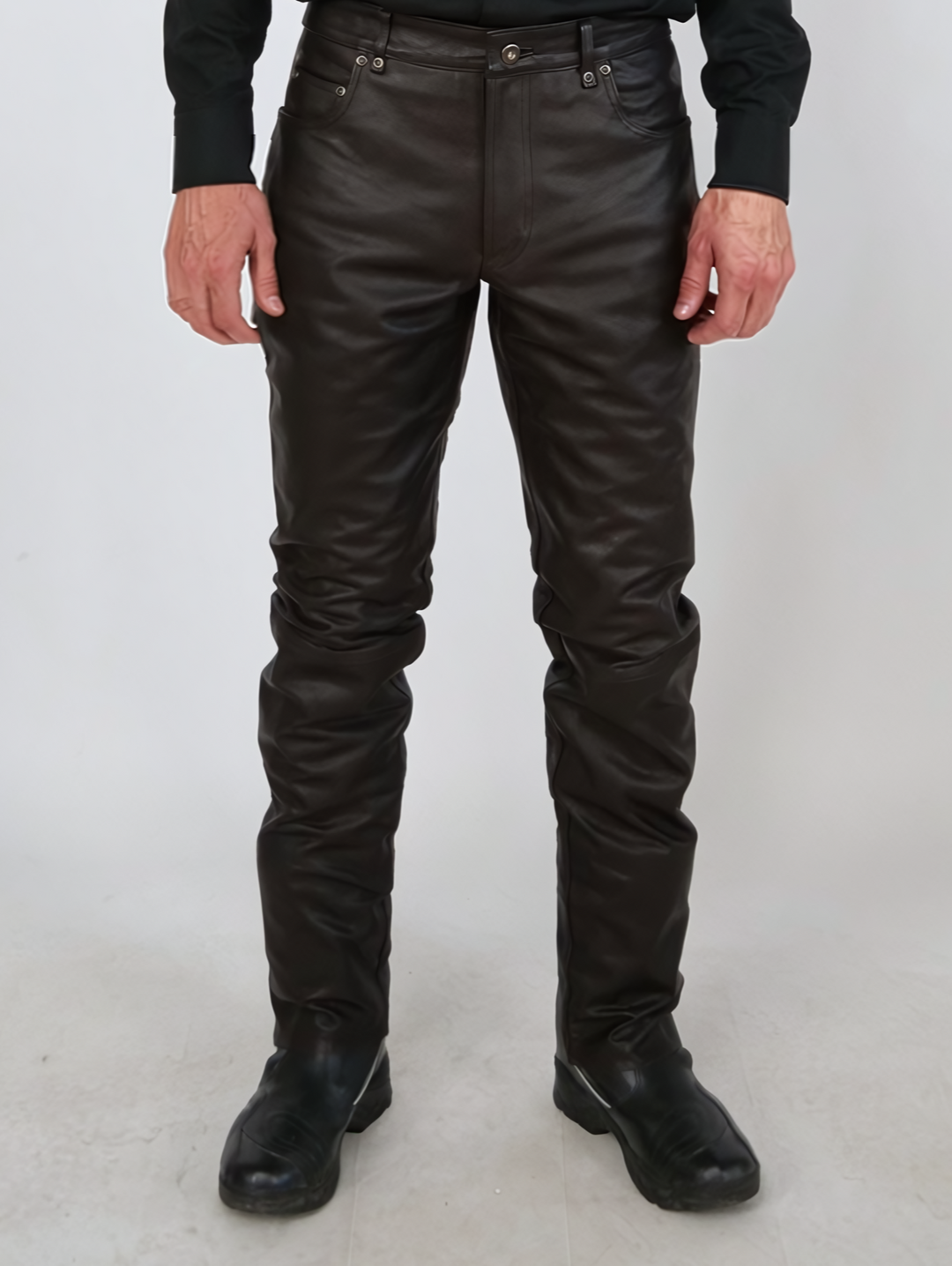 Jack Byxa - Lamm Skipper Läder - Man - Brun
