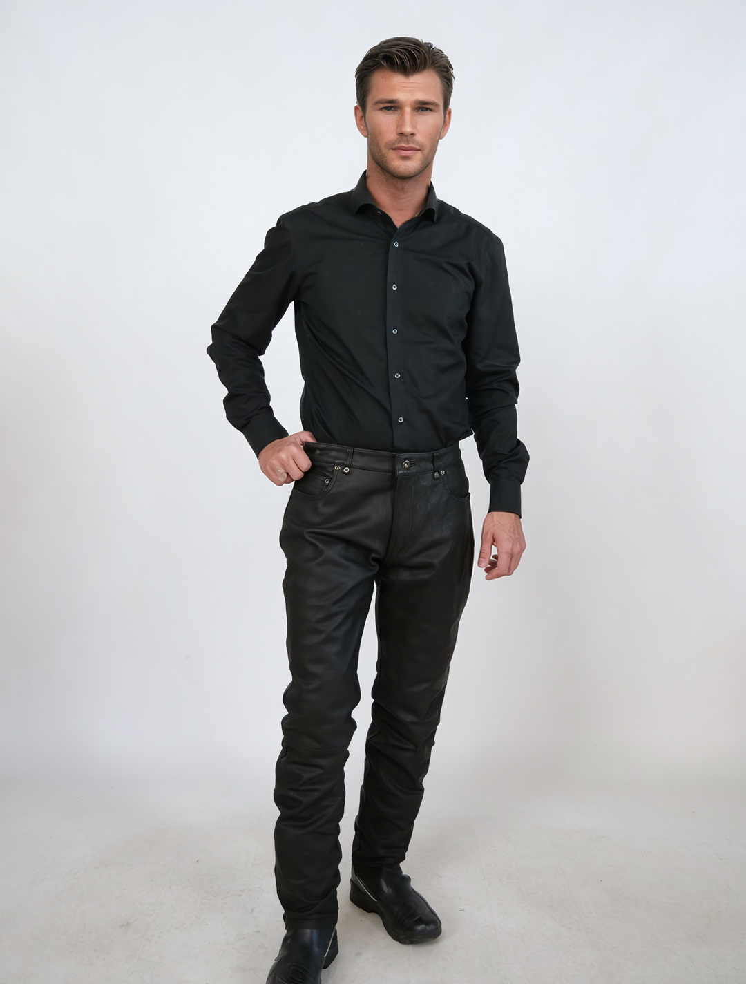 Pantalón Jack - Piel Cordero Skipper - Hombre - Negro