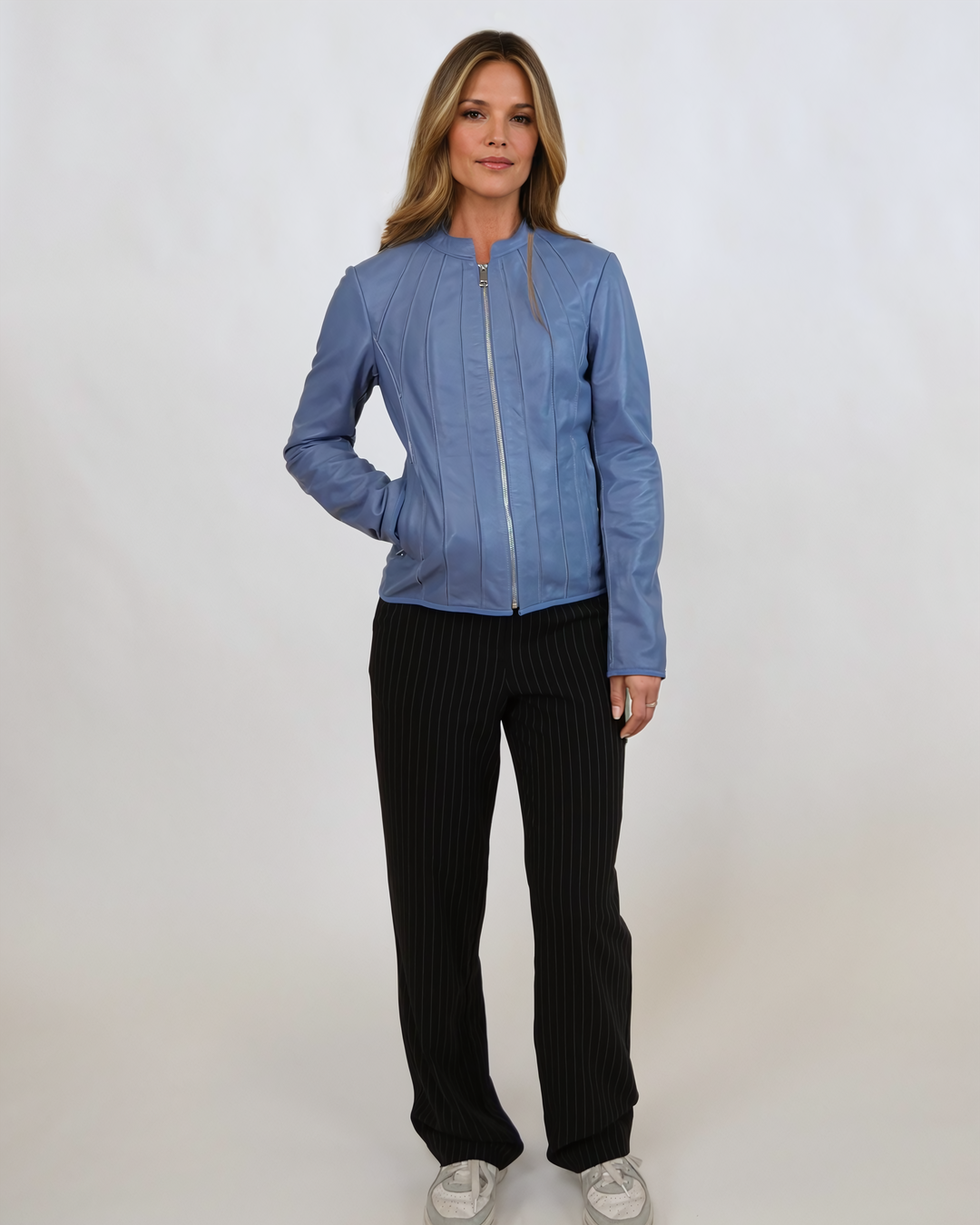 Lynx, 56cm. - Lams Dior-leer - Dames - Elementair blauw