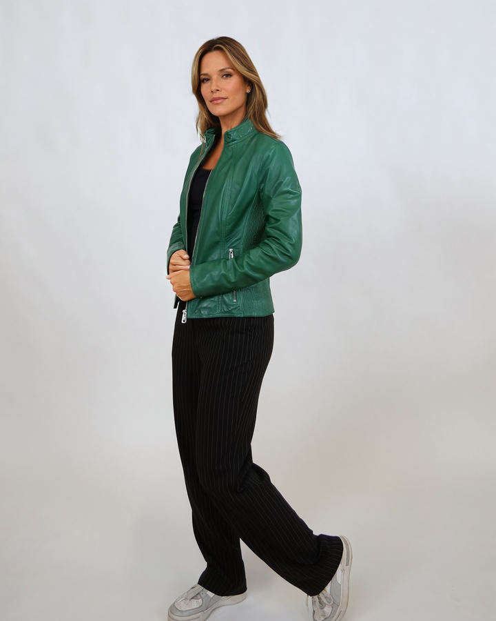 Magalie, 55 cm. - Lam Dior-leer - Dames - Nieuw groen