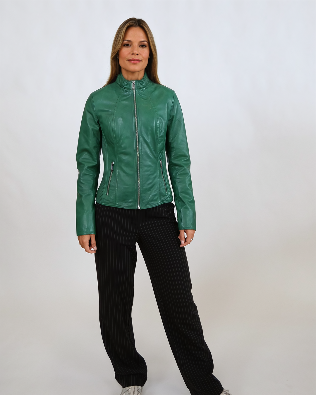 Magalie, 55 cm. - Lam Dior-leer - Dames - Nieuw groen