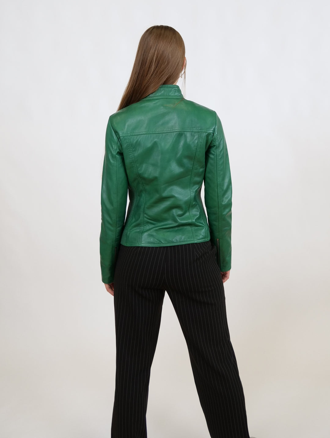 Magalie, 55 cm. - Lam Dior-leer - Dames - Nieuw groen