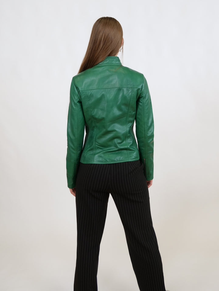 Magalie, 55 cm. - Lam Dior-leer - Dames - Nieuw groen