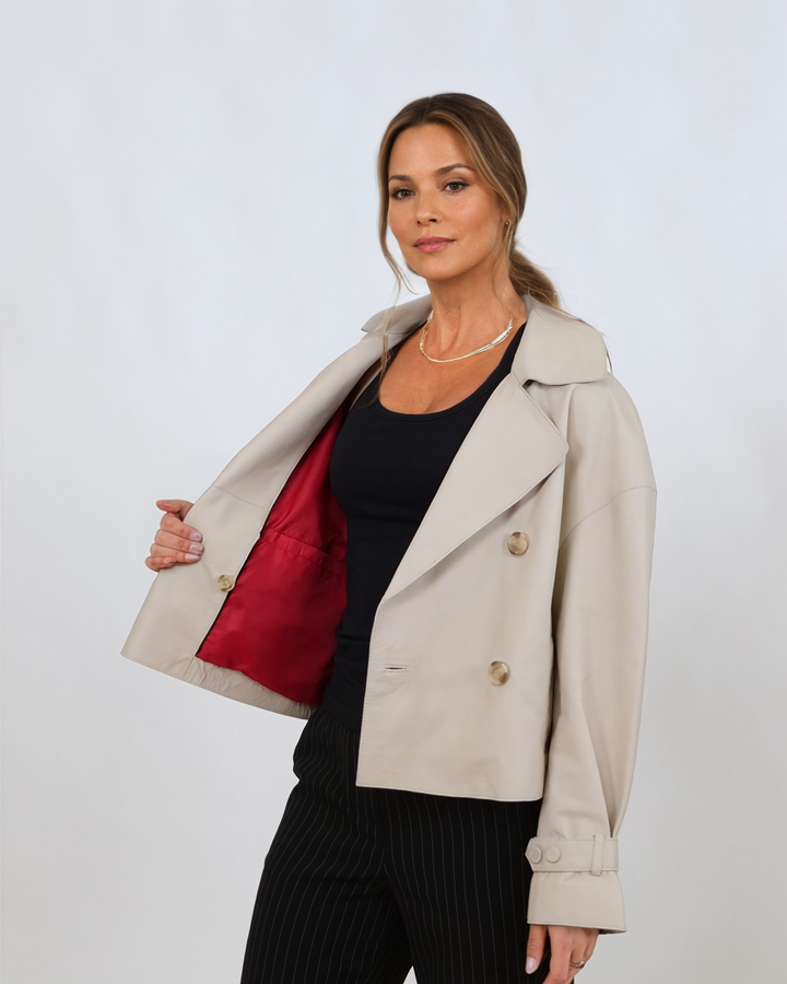Iolanda, 54 cm. - Lamb Dior Leður - Konur - Sandur