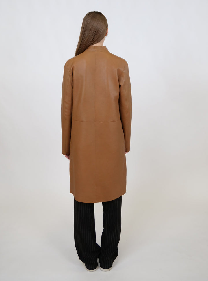 Elena, 97 cm. - Lamb Dior Bonded Leather-Dames - Karamel