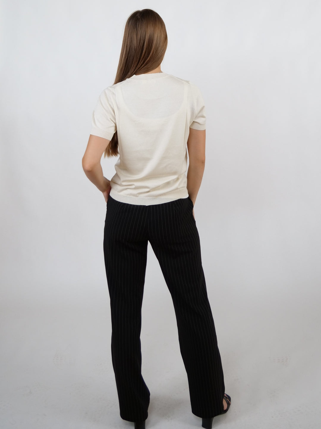 SY-E002 Kvennaskyrta - Cashmere Blend - Kvenna - Fílabein