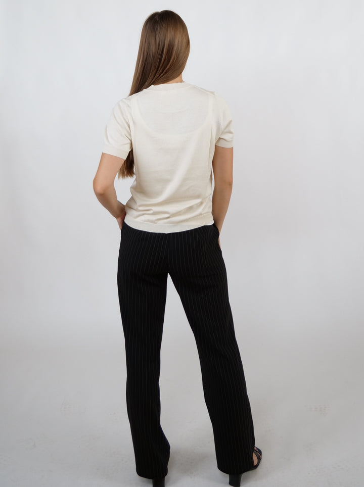 SY-E002 Kvennaskyrta - Cashmere Blend - Kvenna - Fílabein