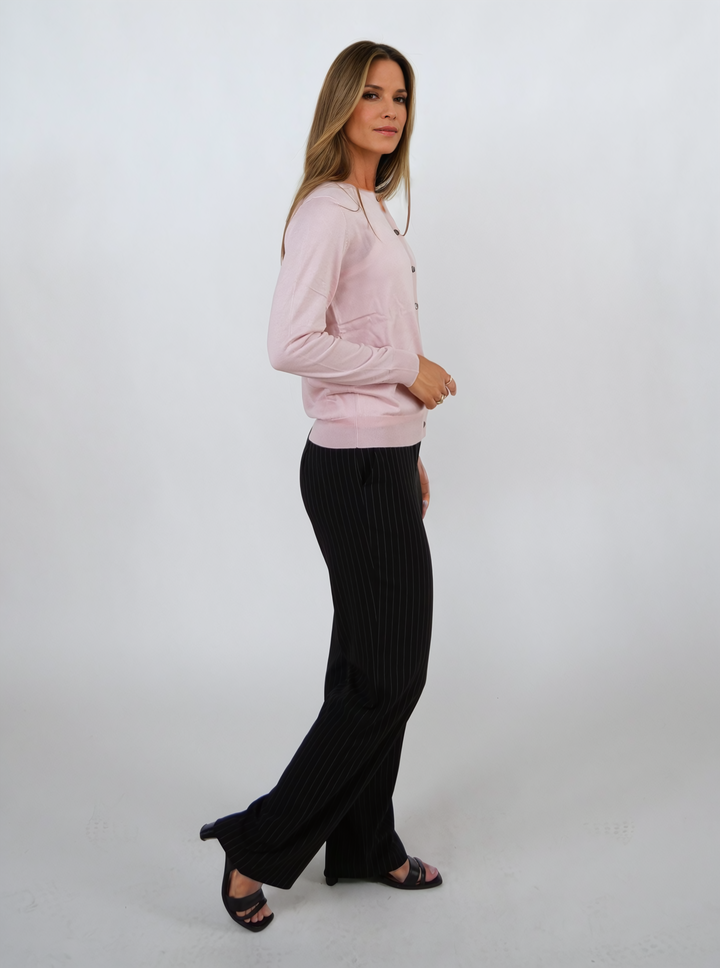 SY-E004 Dame cardigan - 100% Pure Cashmere - Dame - Blush