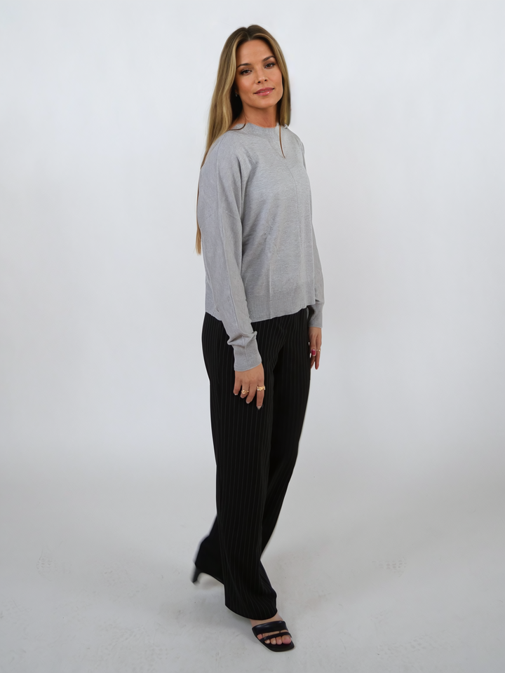 WOCA24011 Camicia da donna - Misto cashmere - Donna - Nebbia