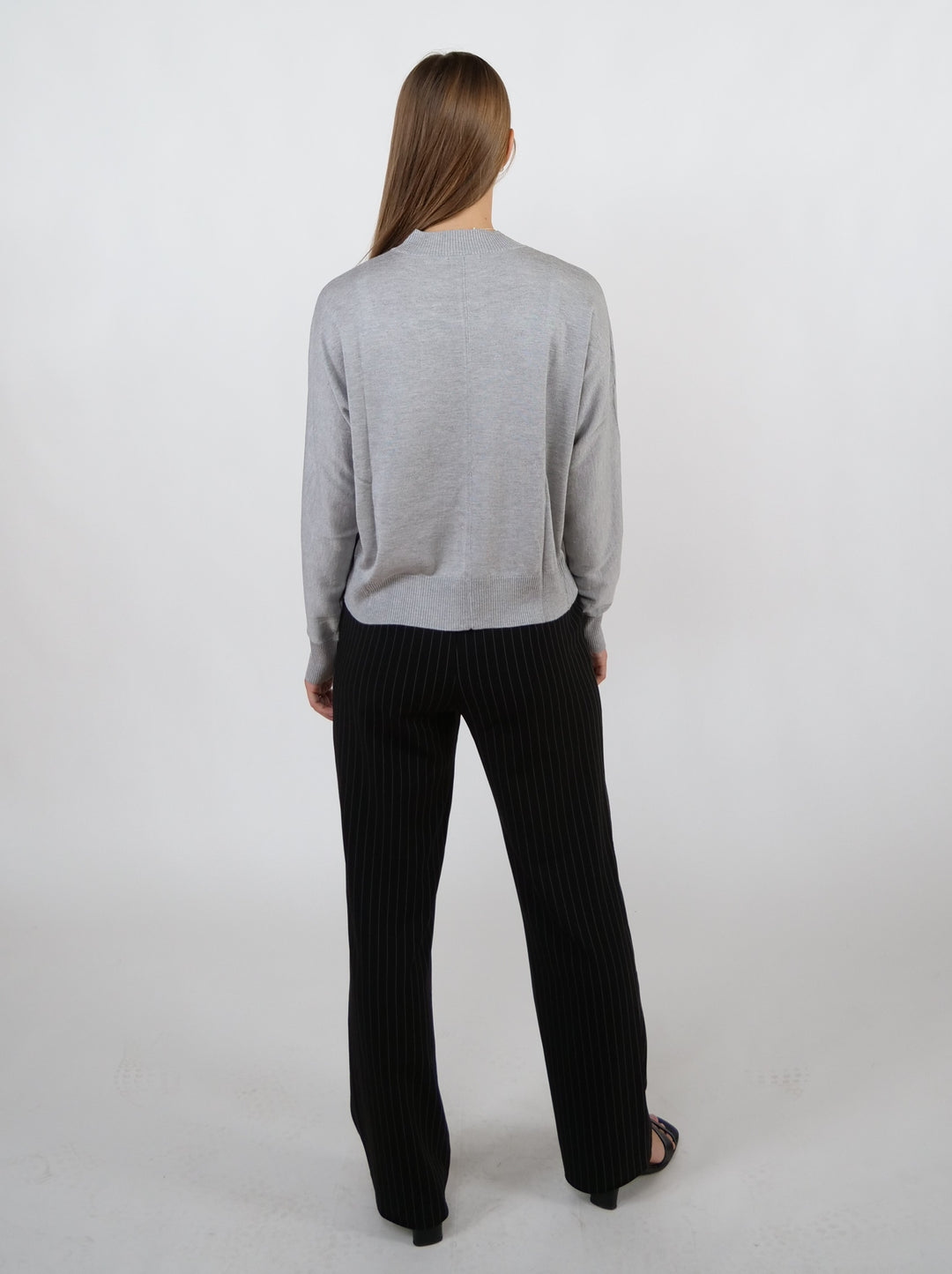 WOCA24011 Camicia da donna - Misto cashmere - Donna - Nebbia