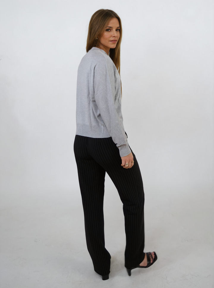 WOCA24011 Camicia da donna - Misto cashmere - Donna - Nebbia