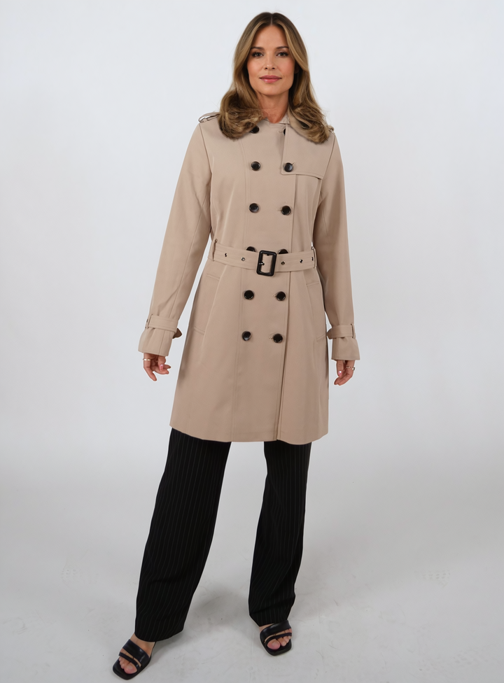 ILoveDaisy-trenchcoat, 90 cm. - Textiel - Dames - Kaki