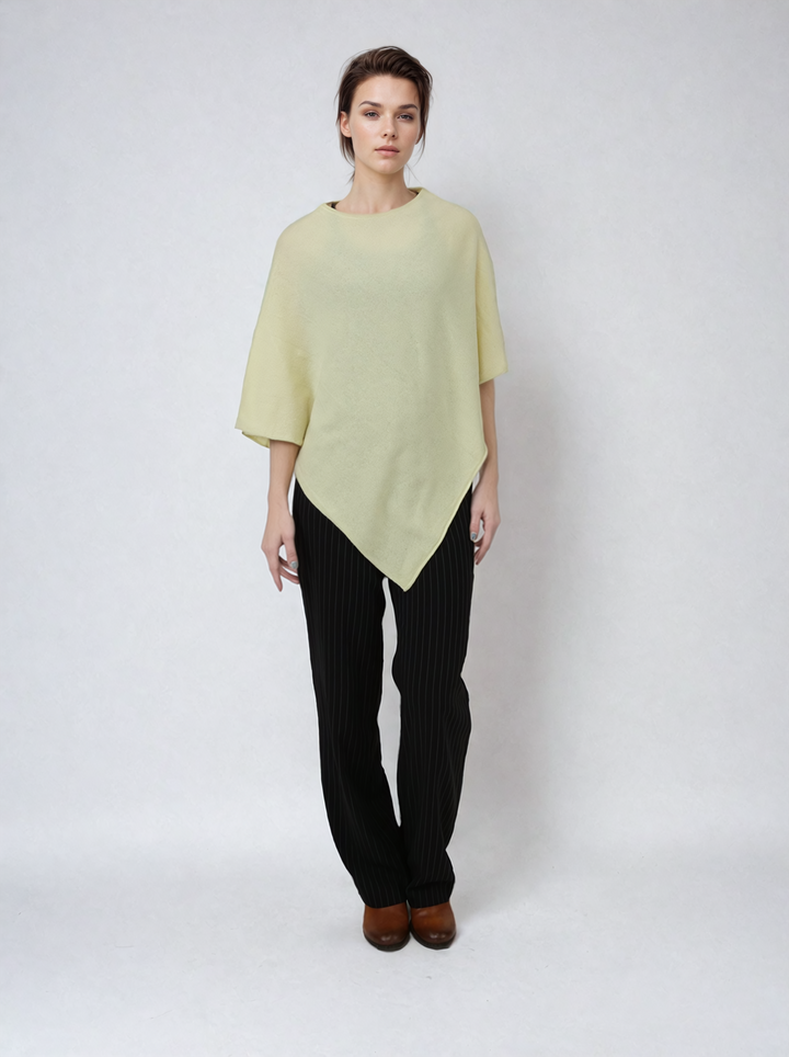 SY-24001 Poncho - 100% Pure Cashmere - Accessoires - Citroen