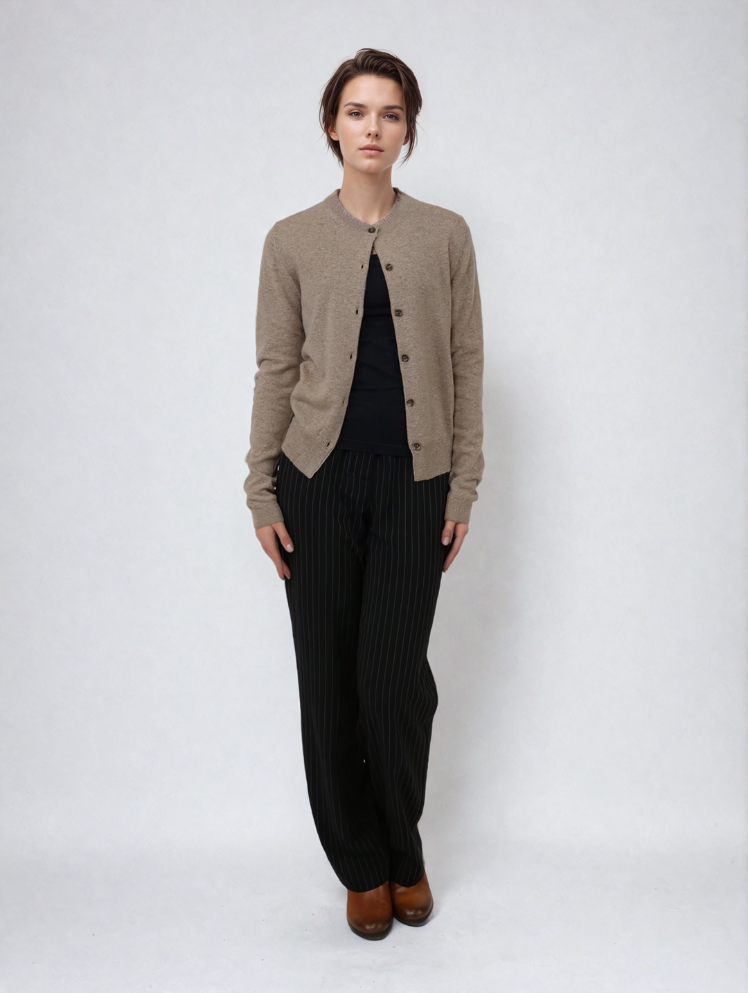 SY-23022 Cardigan - 100% Cashmere - Tilbehør - Eg
