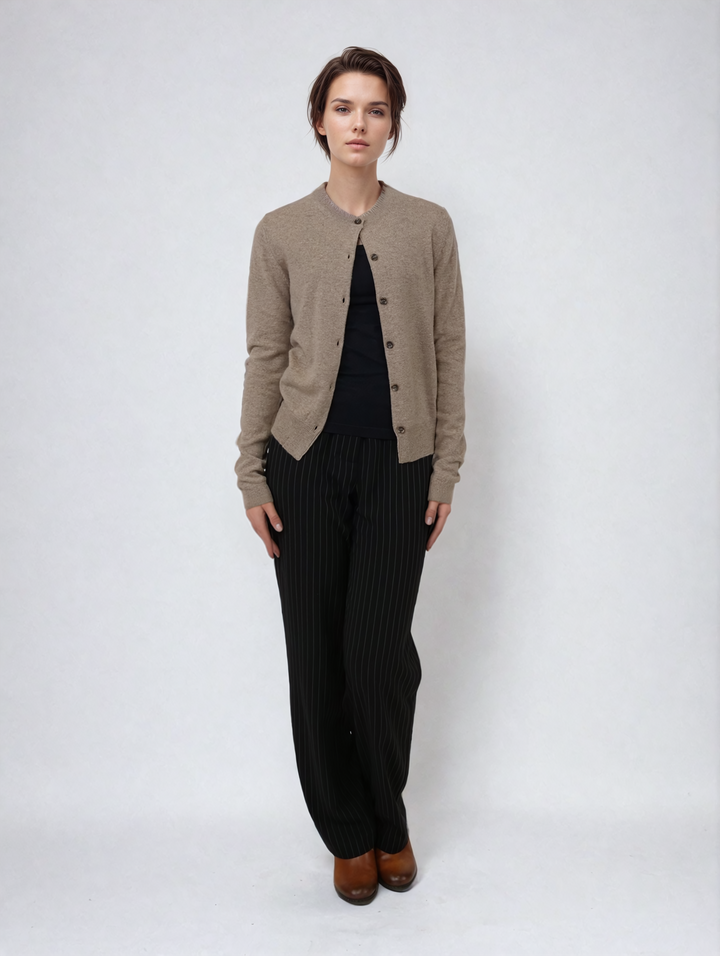 SY-23022 Cardigan - 100% Cashmere - Tilbehør - Eg