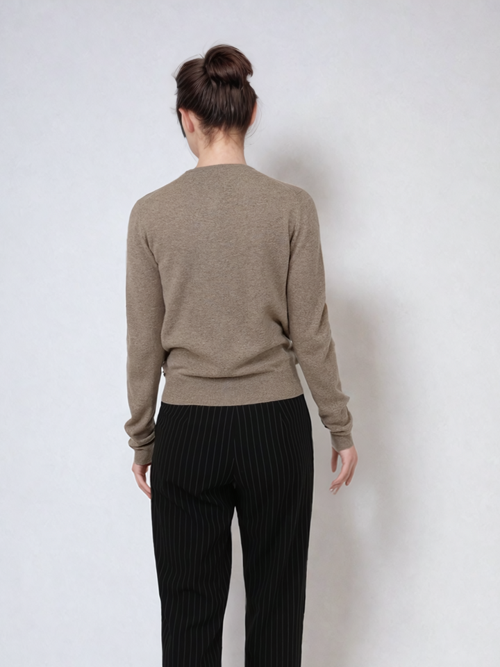 SY-23022 Cardigan - 100% Cashmere - Tilbehør - Eg