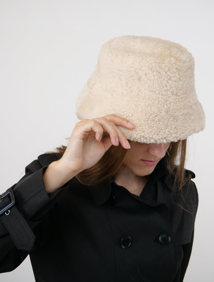ZXH1817 Hoed - Lam - Accessoires - Beige