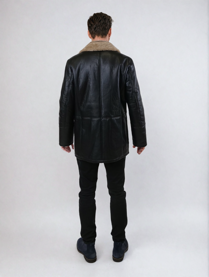 Georges, 82 cm - Rock Lamb shearling jakke - Man - Sort
