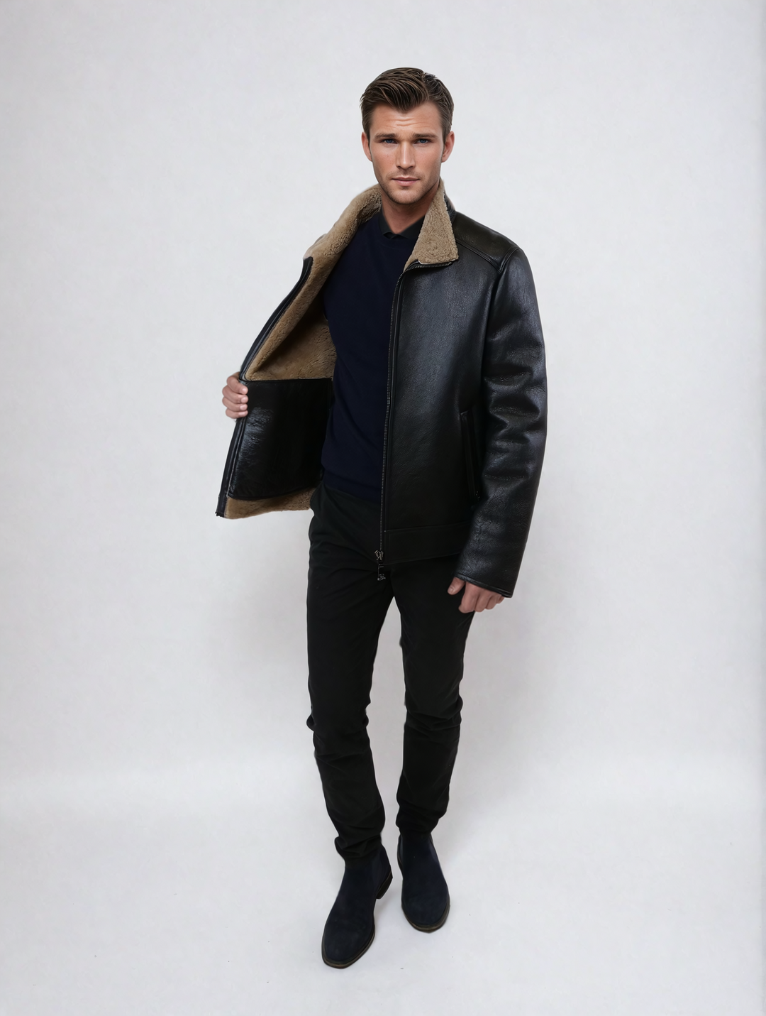 Hank, 68 cm. - Rock Lam - Mand - Sort