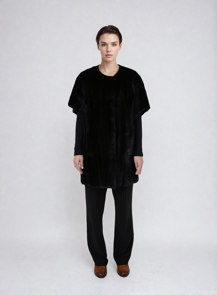 Kay West, 80 cm. - Mink Let Out - Kvinder - Sort