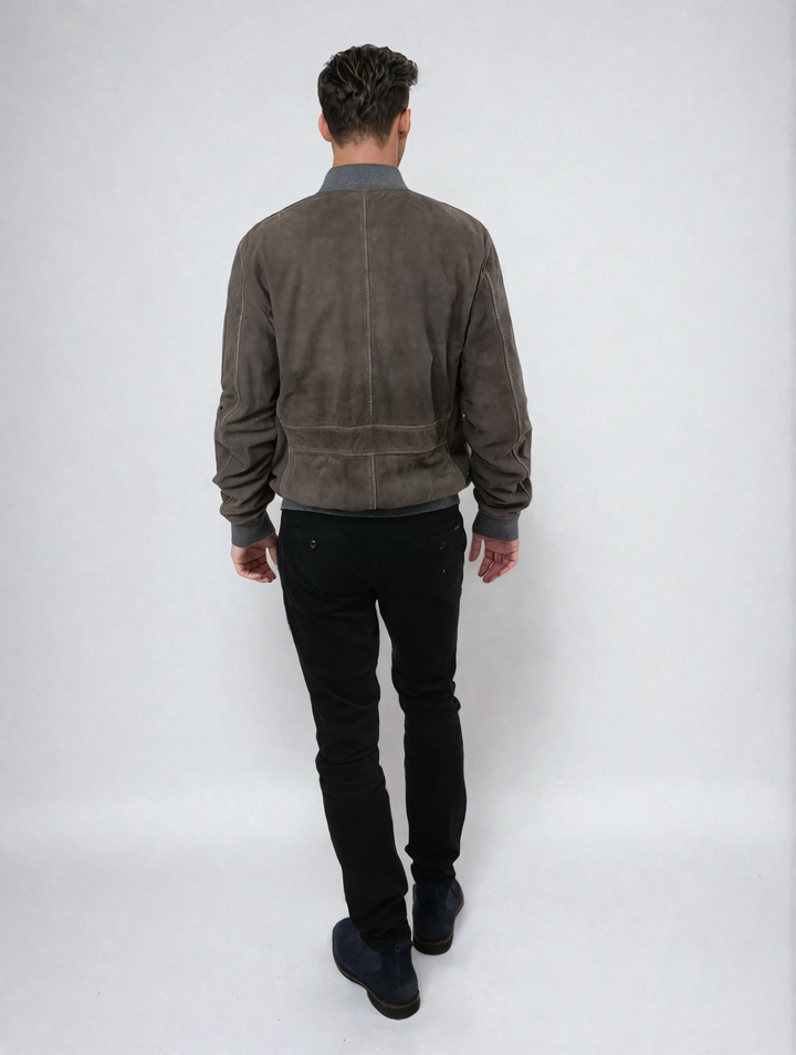 Alan, 68 cm. - Geitensuède - Heren - Grijs