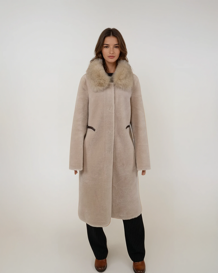 Izolda, 108 cm. - Krage - Air Wool - Dam - Light Camel